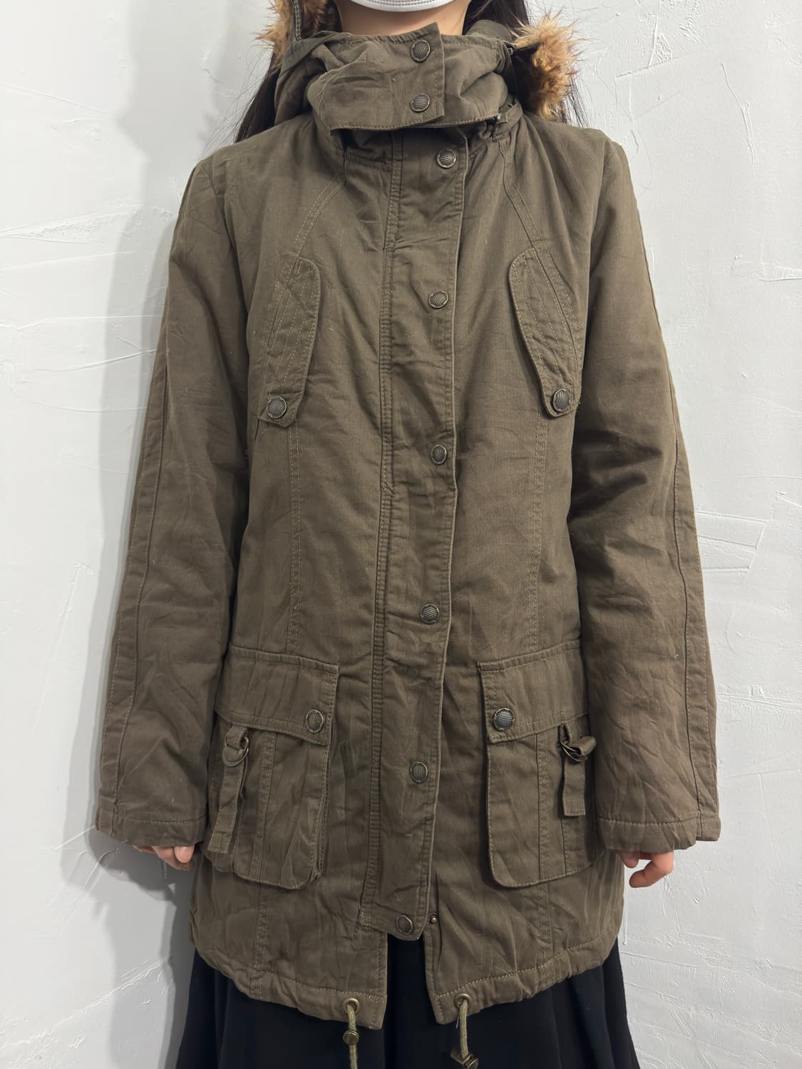 safari fur hood jacket 상품이미지2