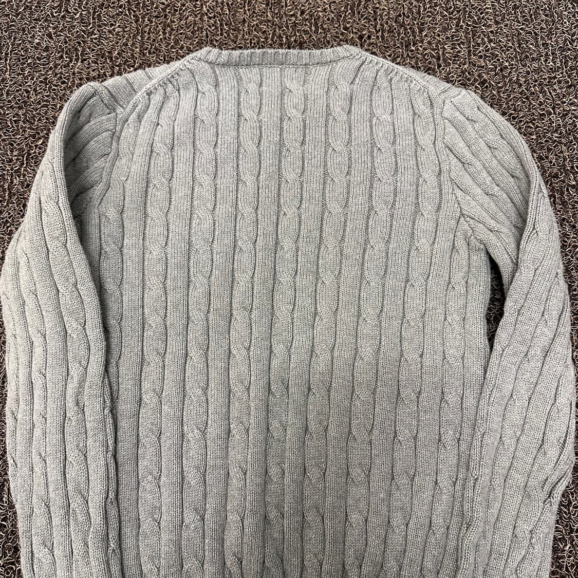 POLO 폴로 랄프로렌 꽈배기 케이블 여성 니트 그레이 S 상품이미지6