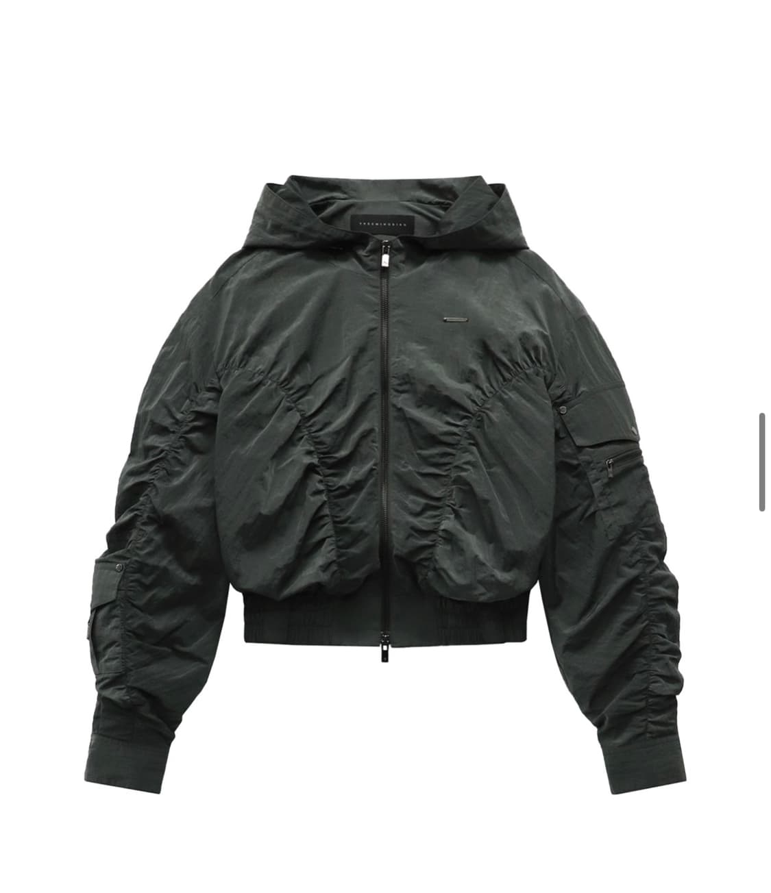 트리밍버드 Nylon Cargo Shirring set up zip up 상품이미지1
