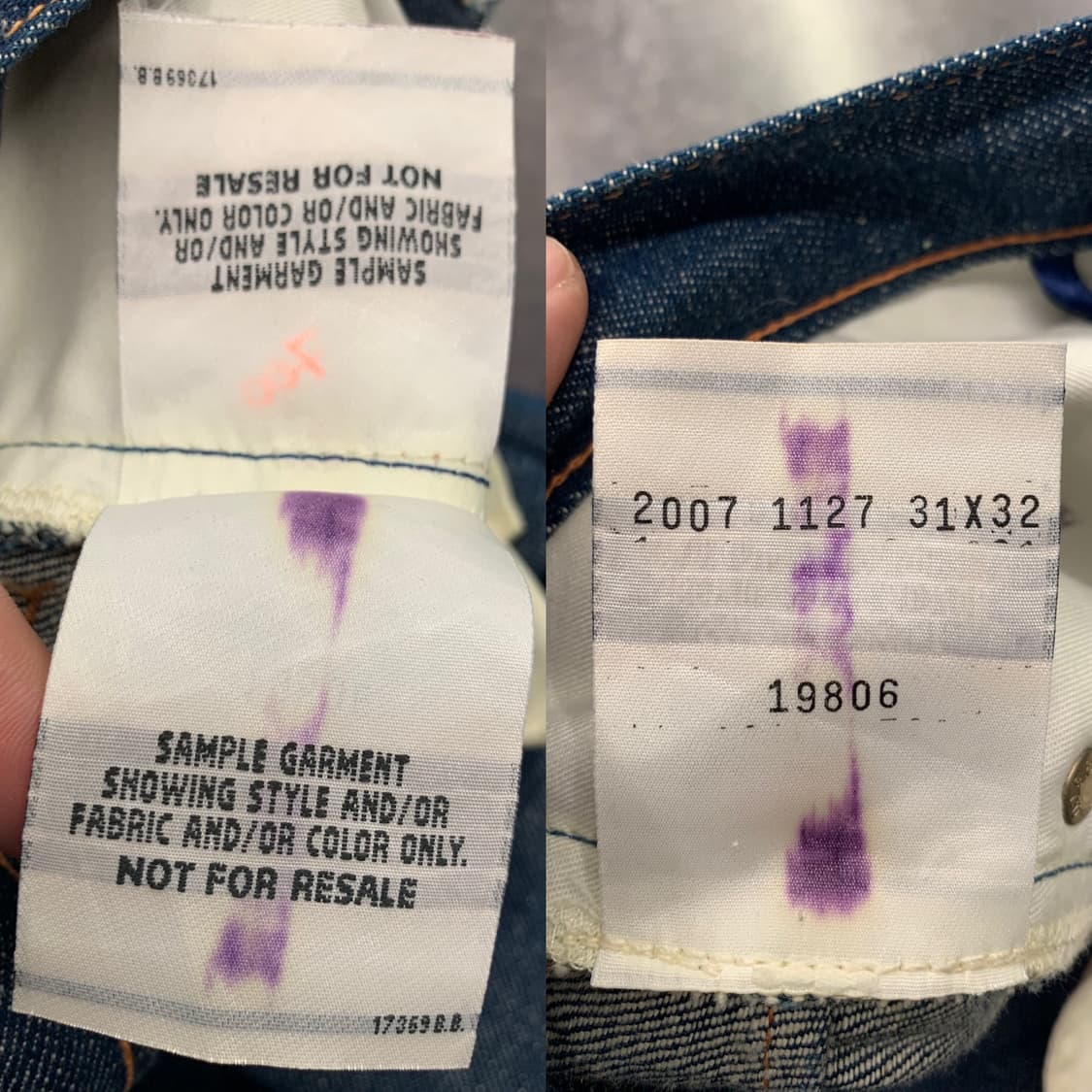 LEVIS RED 00/SS 리바이스 레드 시그니쳐 트레이핑 데님(샘플) 상품이미지9