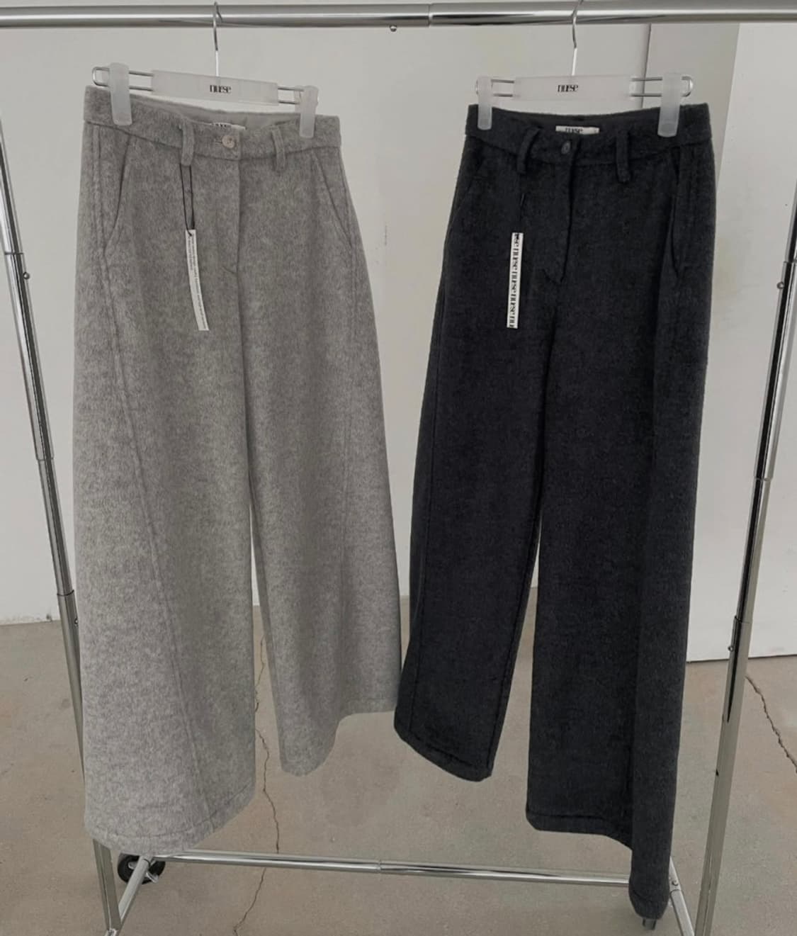 [새상품] 누즈 알파 울 팬츠 울 슬랙스 : 연그레이 상품이미지4