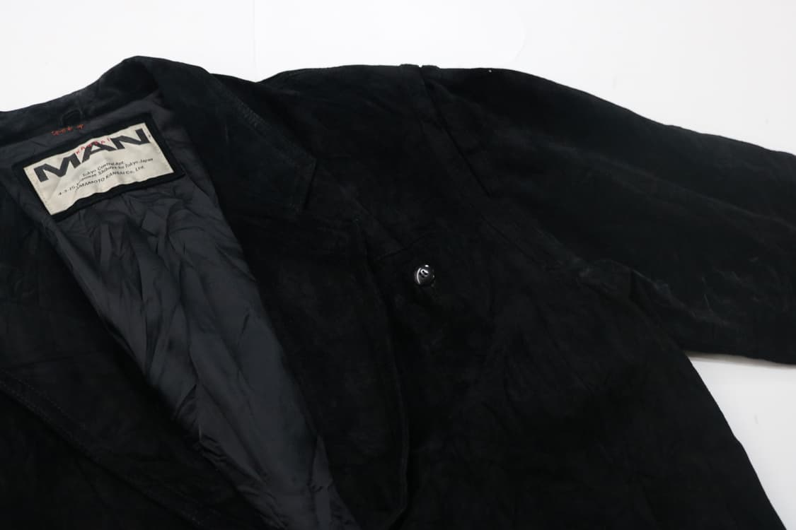 Kansai Man 칸사이맨 빈티지 블랙 돈피 스웨이드 레더 자켓 상품이미지7