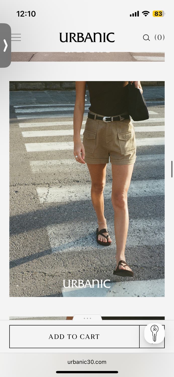 urbanic30 얼바닉 사파리 쇼츠 카키 M 상품이미지3