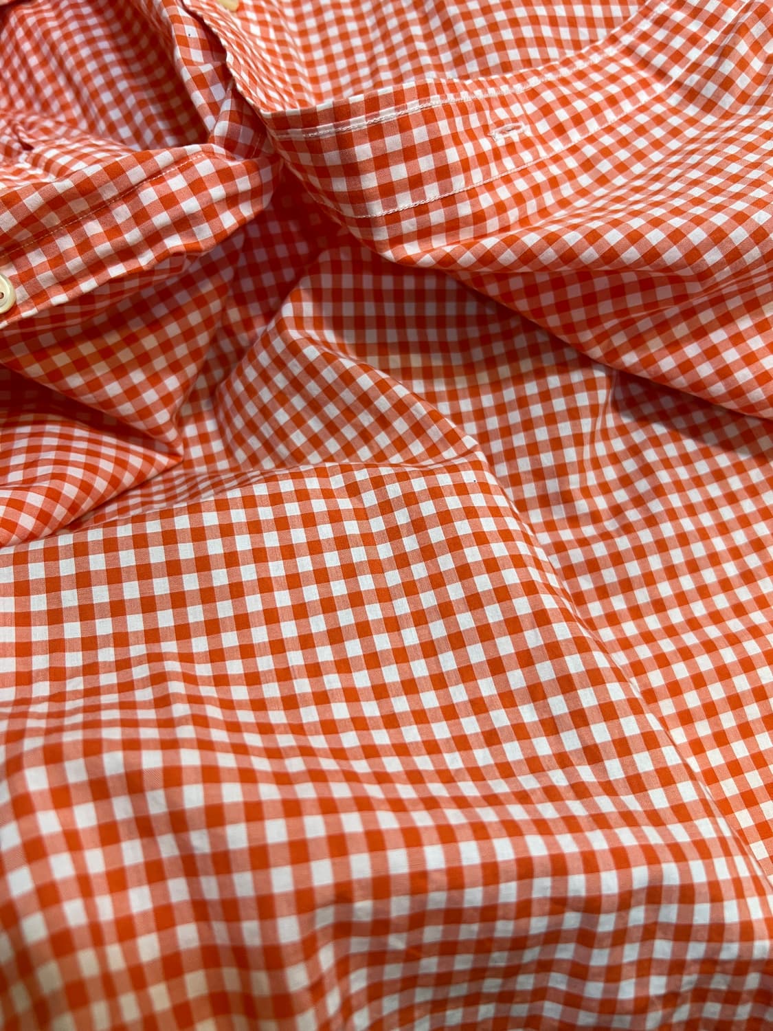 폴로랄프로렌 남성 오렌지체크 코튼긴팔셔츠 상품이미지5