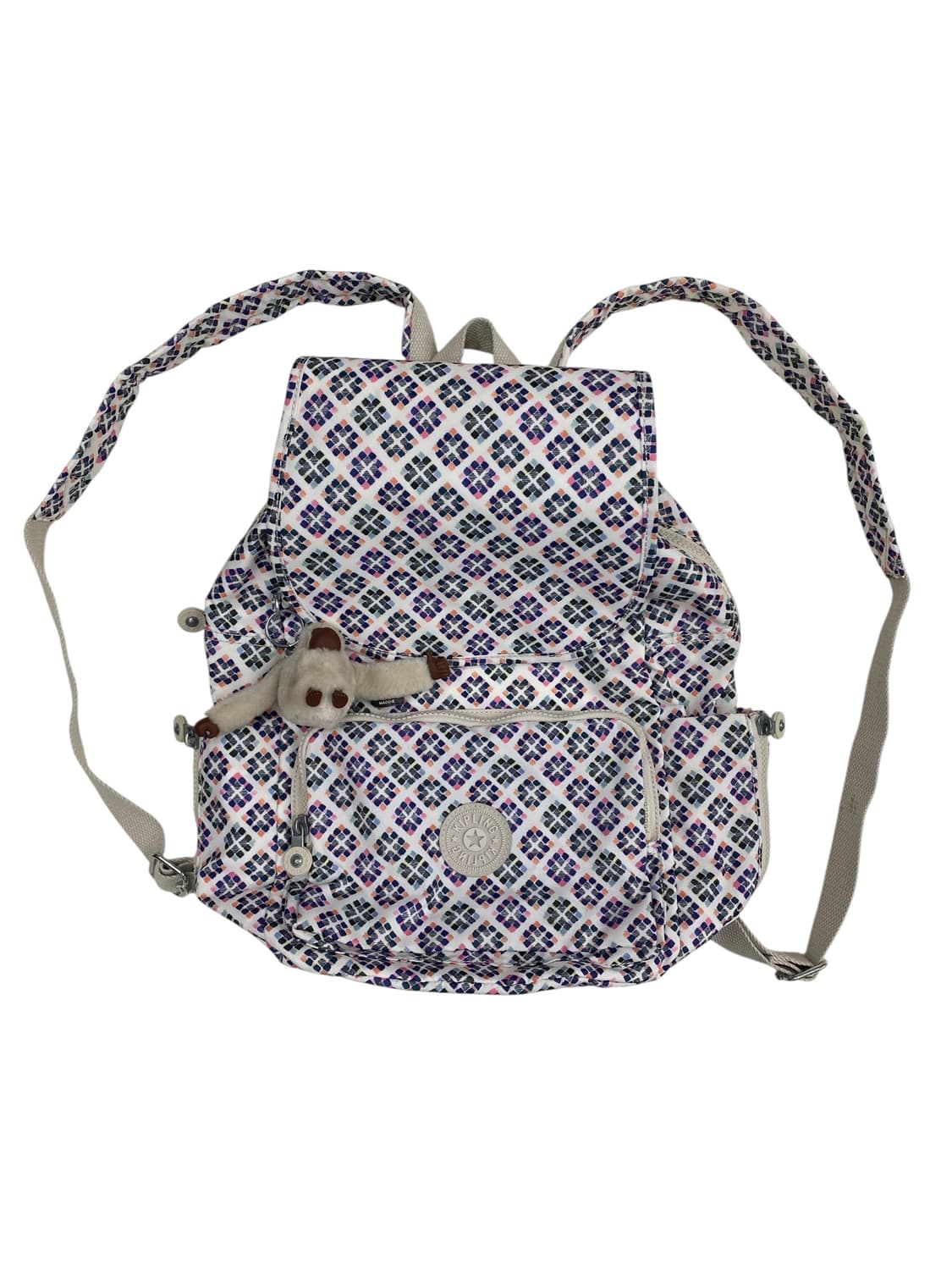 키플링 화이트체크 백팩 상품이미지1