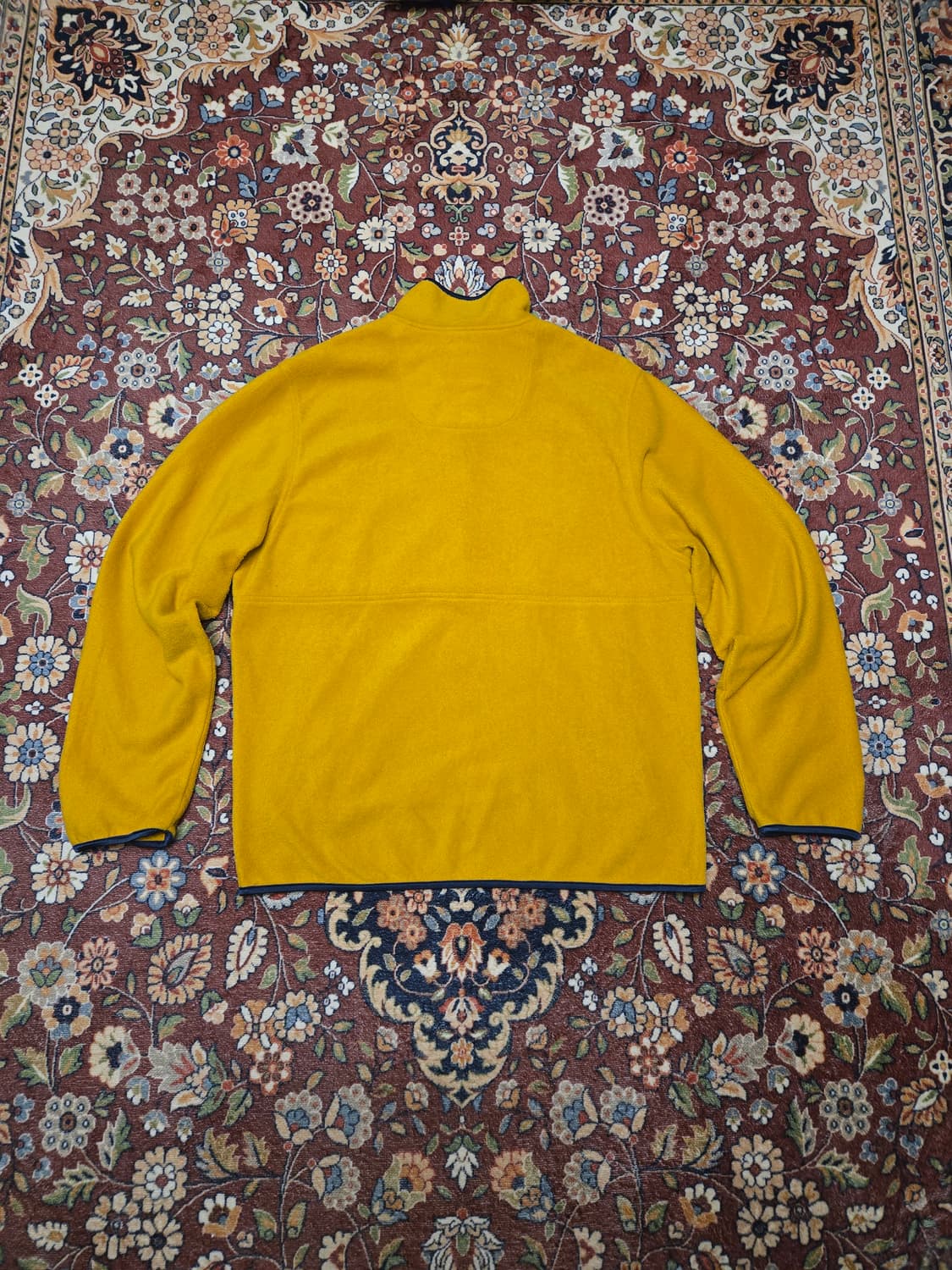 90s 폴로진스 하프집업 후리스 머스타드 XL 상품이미지2