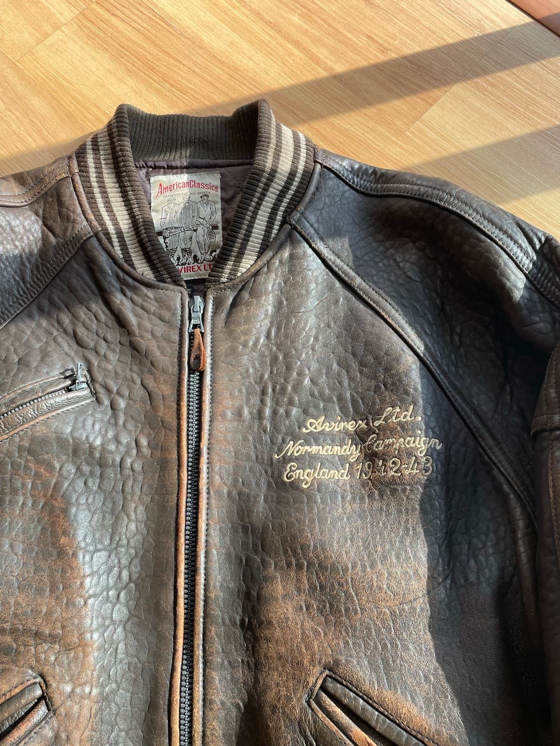 90’s 아비렉스 아이콘 레더자켓 상품이미지7