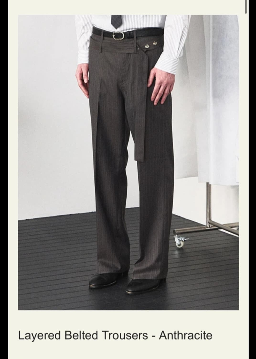 2)웨이비니스 벨티드 트라우저 상품이미지1