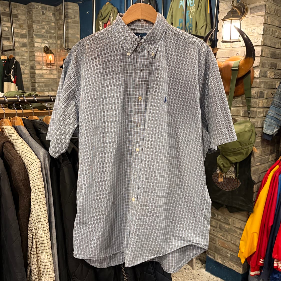 polo 폴로 패턴 포켓 반팔 셔츠 상품이미지5