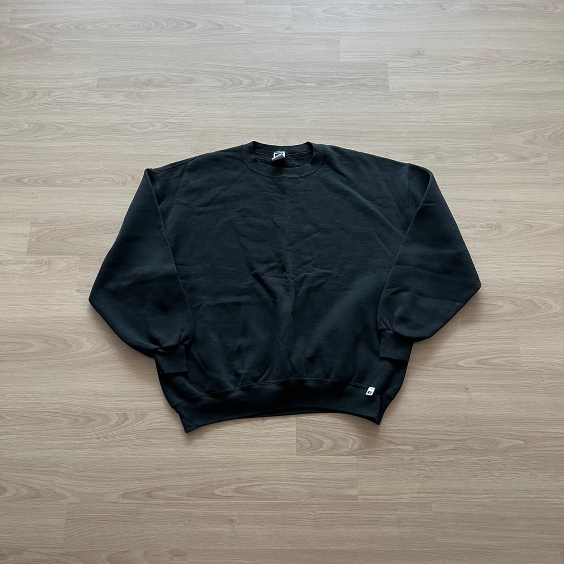 [2XL] 90s 빈티지 러셀 스웻셔츠 맨투맨 블랙 상품이미지1