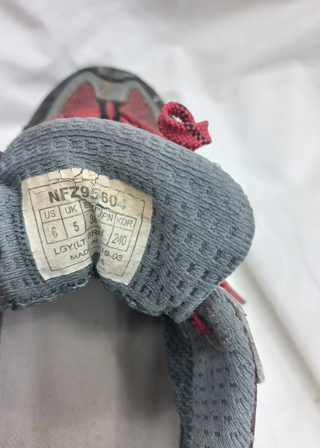 노스페이스 헥사(Hexa) 시리즈 트레킹화/등산화 240mm 상품이미지7