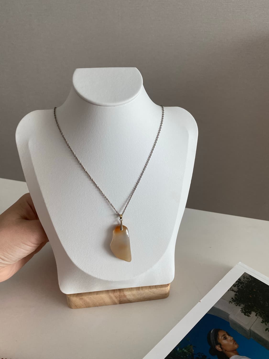 오렌지빛 스톤 목걸이 상품이미지5