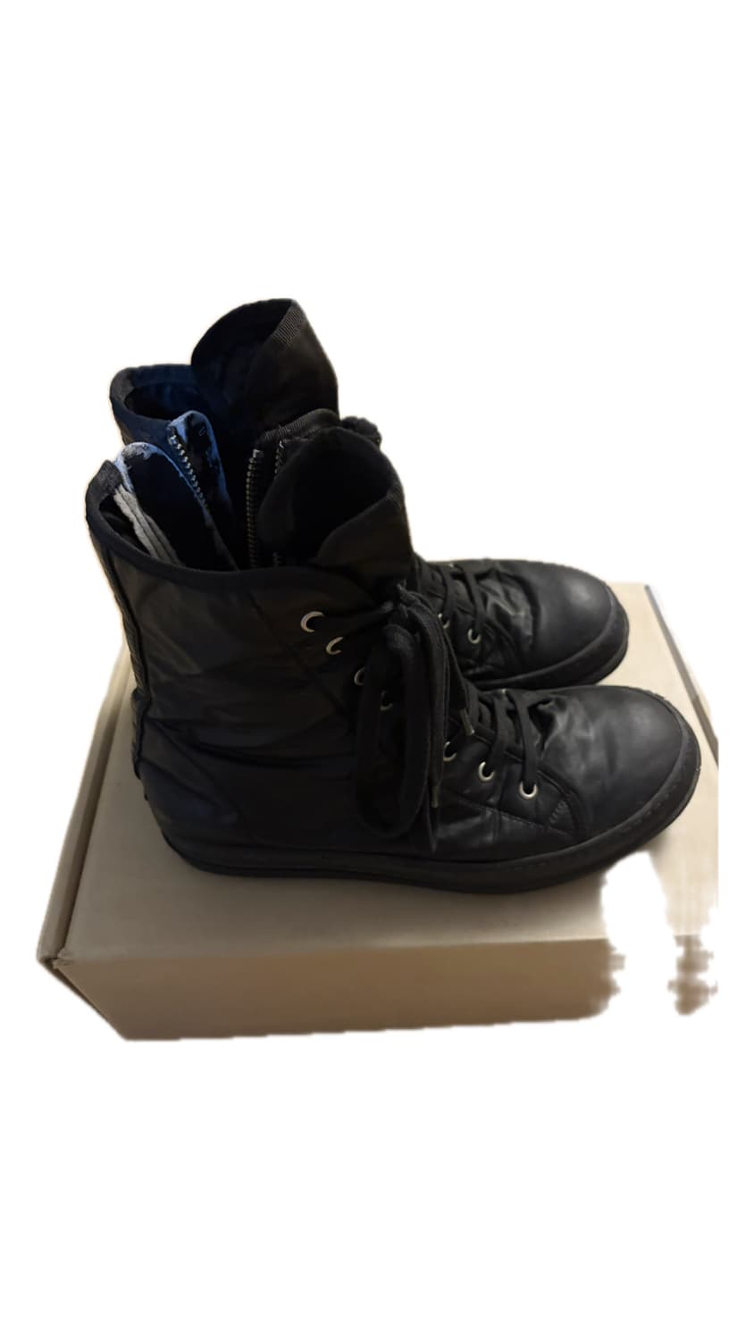 Rick Owens Ramones high Triple Black 상품이미지4