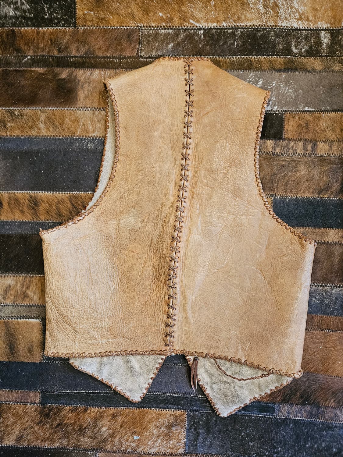 70s 빈티지 레더 베스트  상품이미지2
