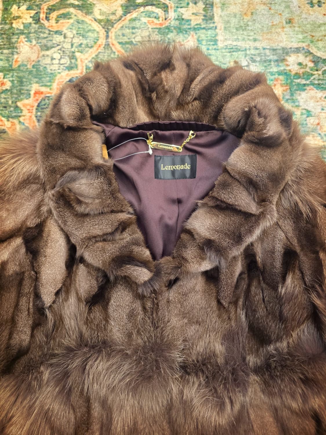 Lernenade 러시아 세이블 담비 밍크 모피 자켓 상품이미지3