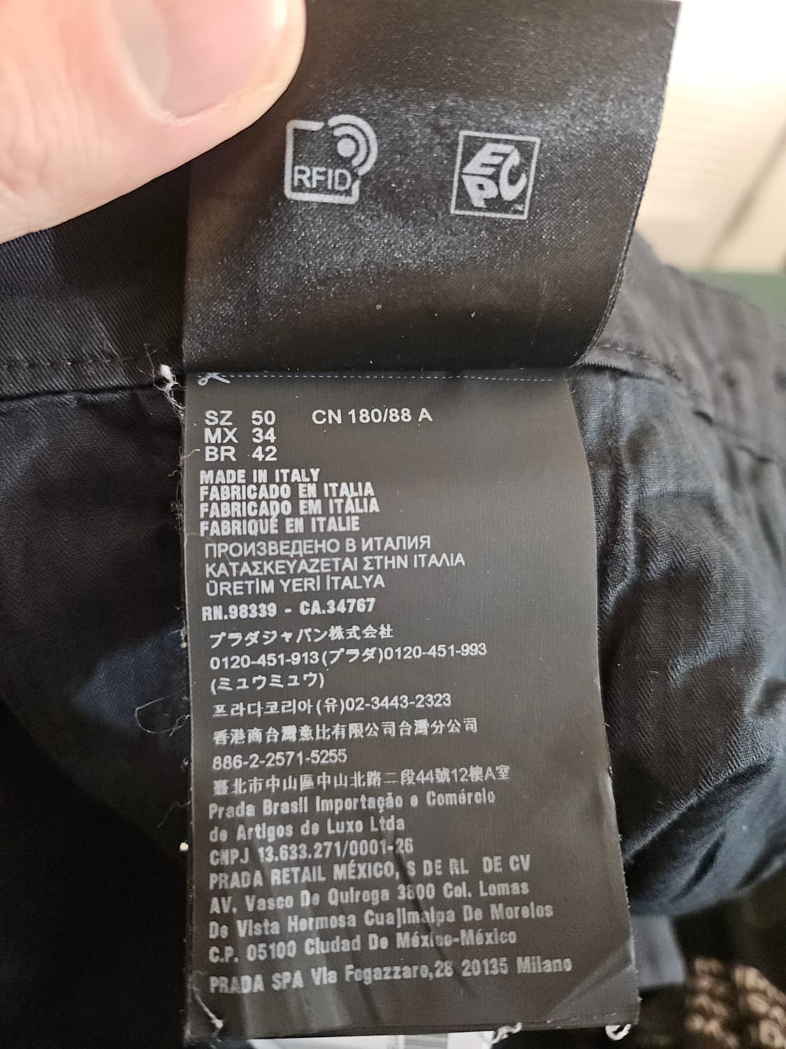 제목 프라다 by 라프시몬스 19시즌 코튼 팬츠 상품이미지6