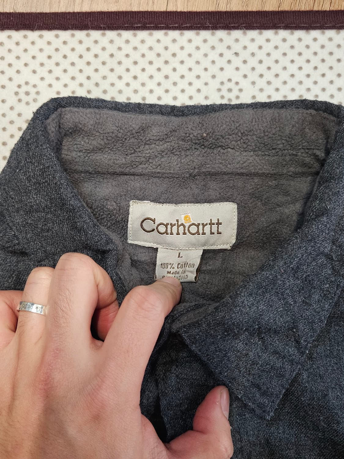 칼하트 리워크 코튼 헤비 플란넬 라이너 셔츠 자켓 상품이미지3