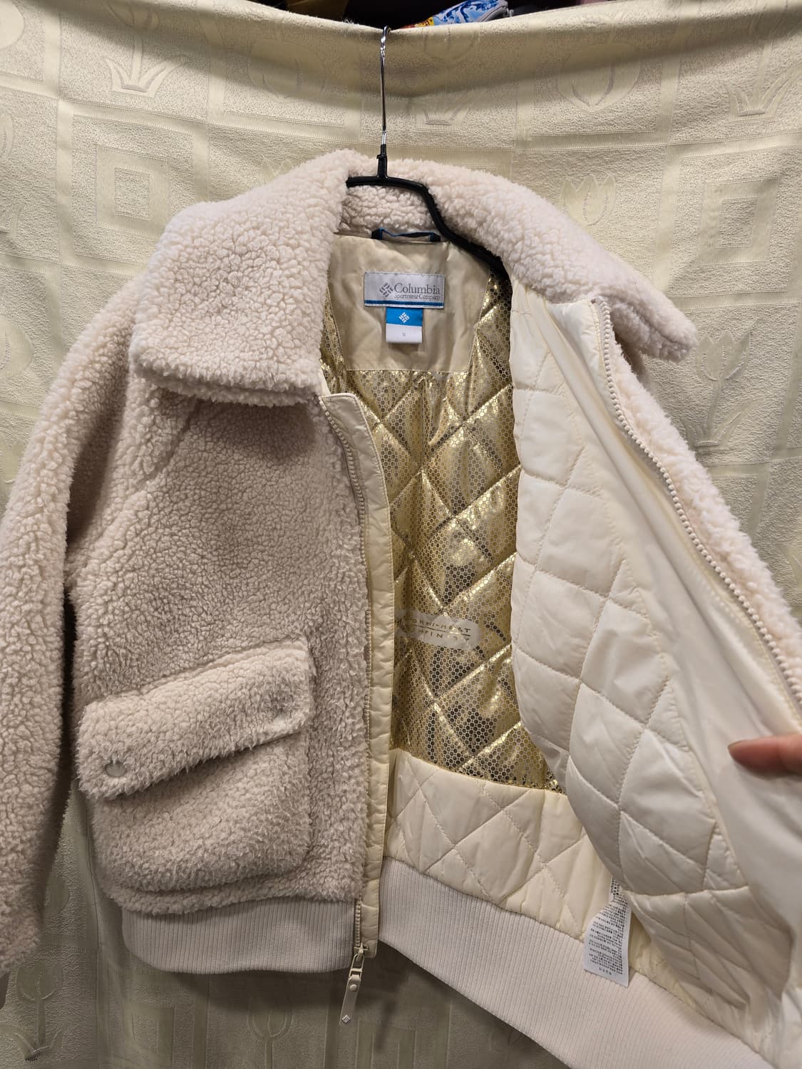 컬럼비아 옴니히트 뽀글이 자켓 아이보리 S 상품이미지7