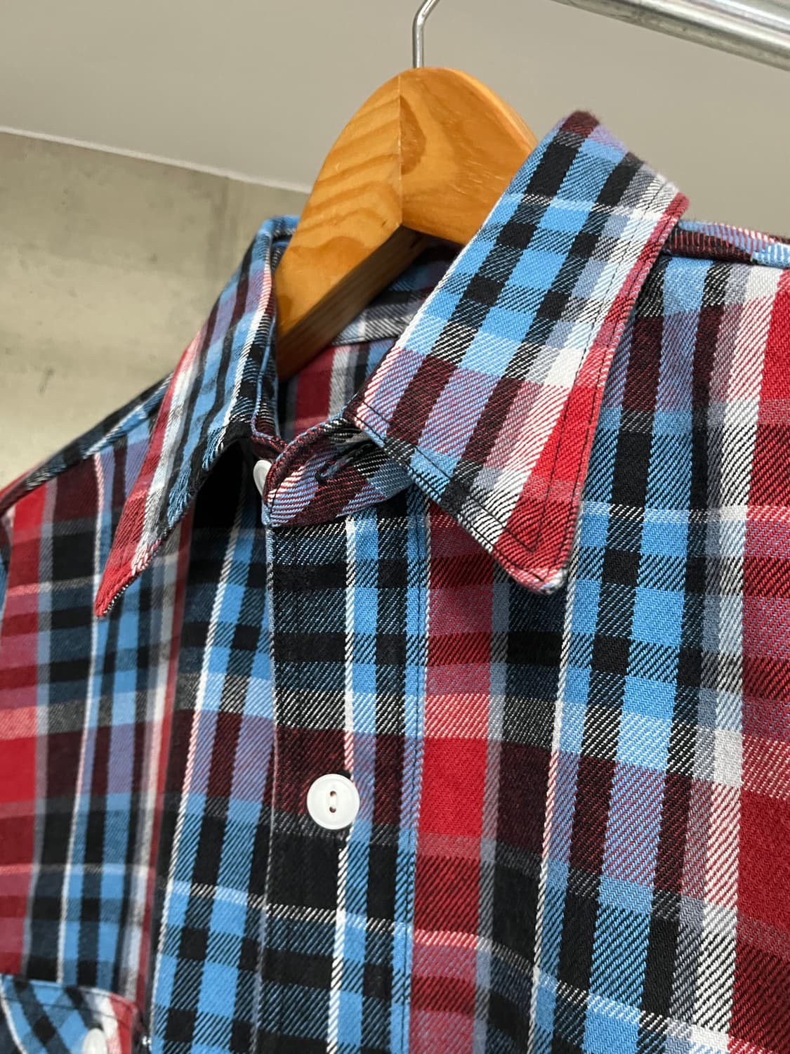 Sugar Cane Twill Check Flannel Shirt 상품이미지3