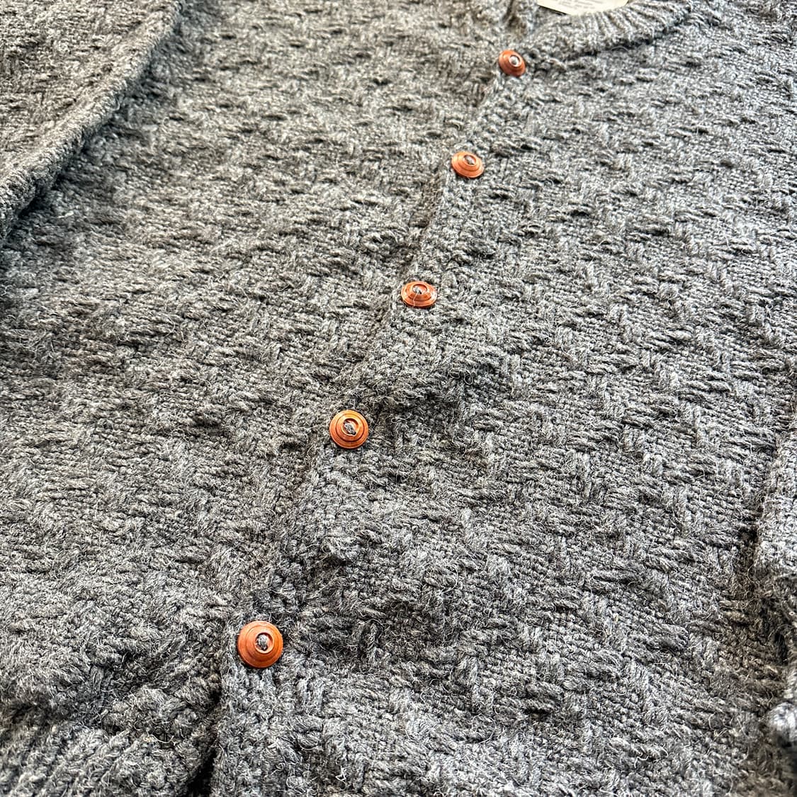 90s 에콰도르산 100% 울 빈티지 에스닉 패턴 니트 가디건 코위찬  상품이미지6