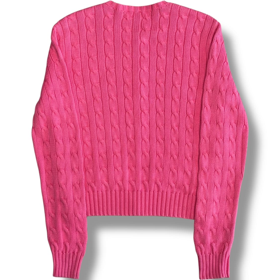 Polo Ralph Lauren 핑크 코튼 케이블 가디건 상품이미지2