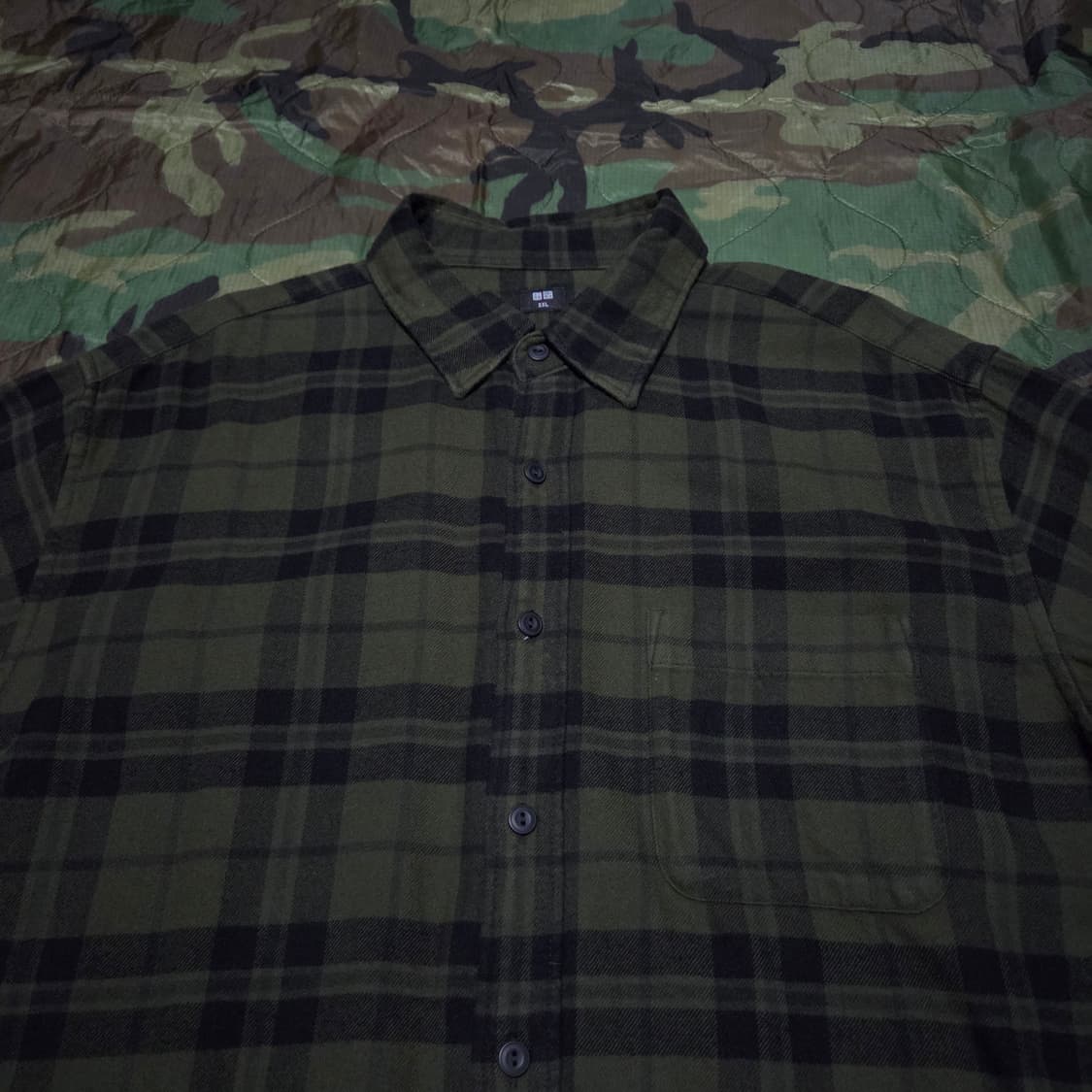 Uniqlo Flannel Check Shirt 유니클로 체크 셔츠 상품이미지3