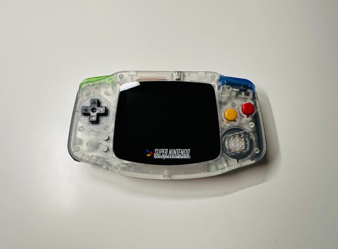 닌텐도 GBA 게임보이 어드밴스 백라이트 슈퍼패미컴 클리어 에디션 판매 상품이미지3