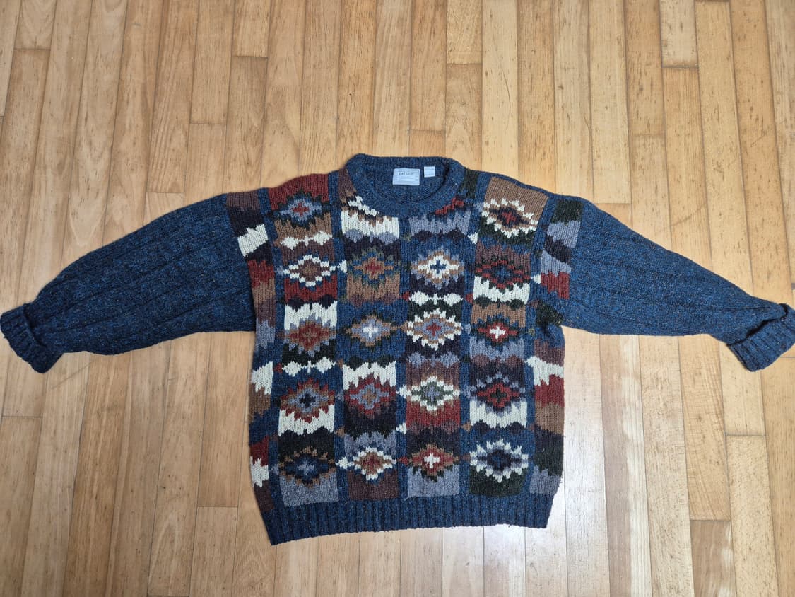 90년대 아즈텍 패턴 빈티지 니트 2xl  상품이미지1