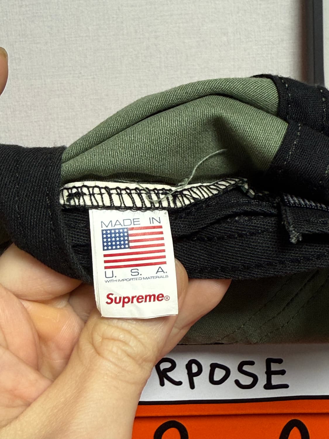 슈프림 캠프캡 올리브 상품이미지6