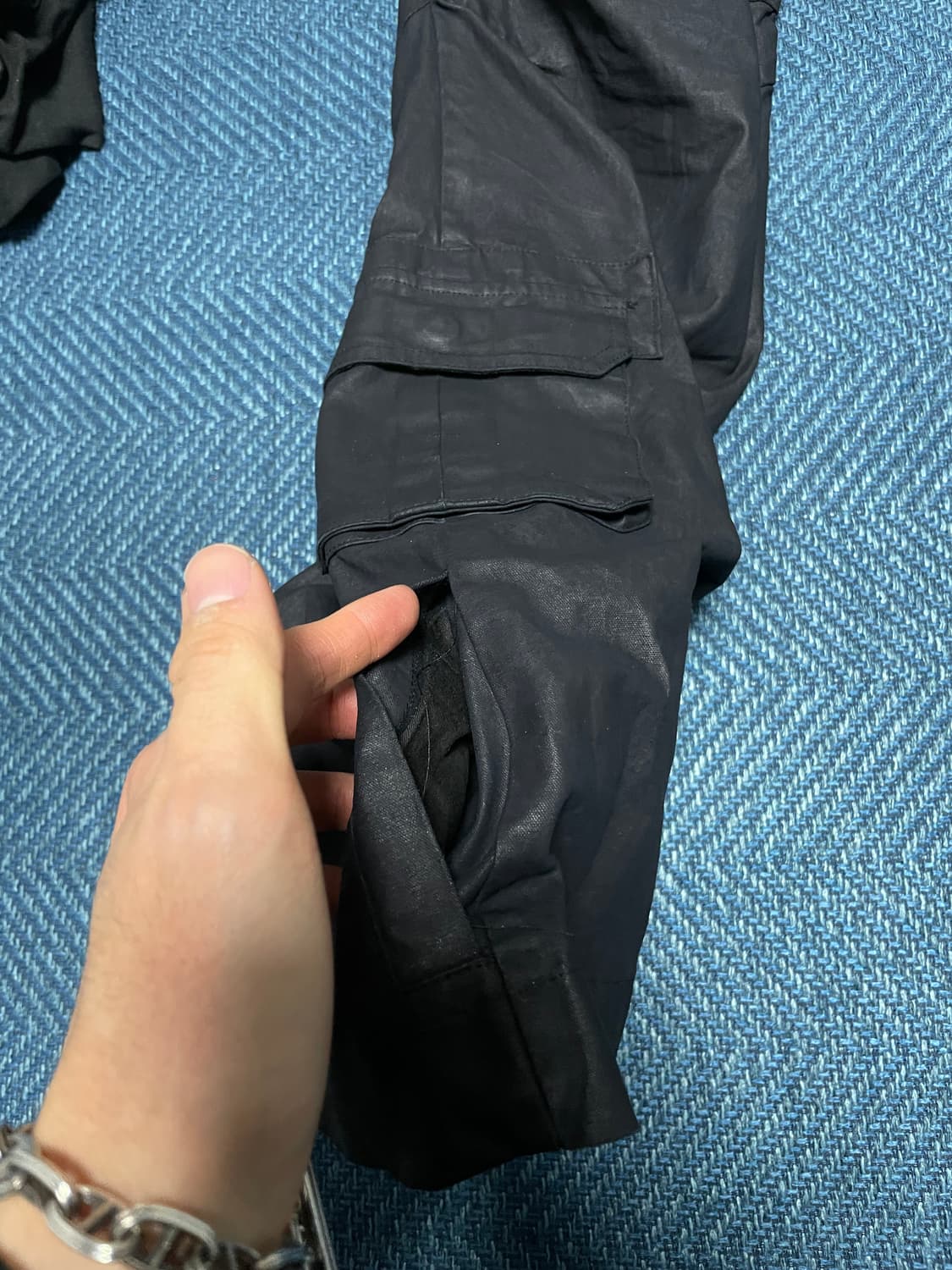 [2] 포그서비스 코팅 플레어 밀리터리 데님 상품이미지5