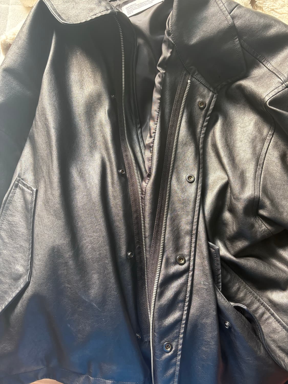 파르티멘토 필드 비건 레더자켓 m 상품이미지2