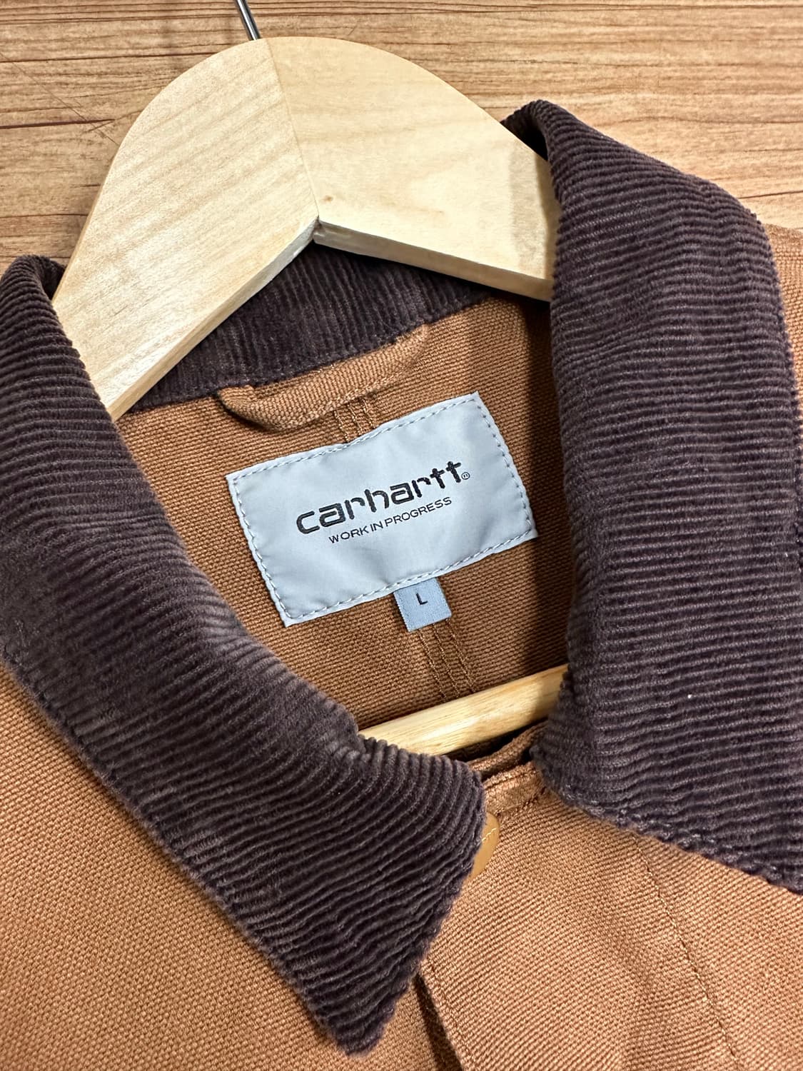 (L)칼하트WIP 캔버스 미시건 초어 코트 브라운 상품이미지5