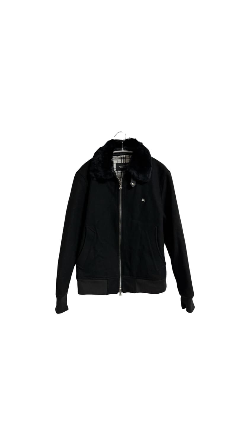 버버리 블랙라벨 퍼 카라 집업 자켓 상품이미지1