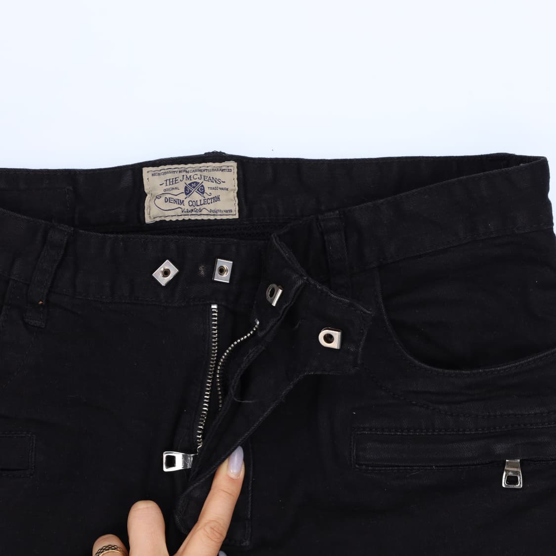 3 J.M.C 남성 바이커 흑청 팬츠 0326J 상품이미지2