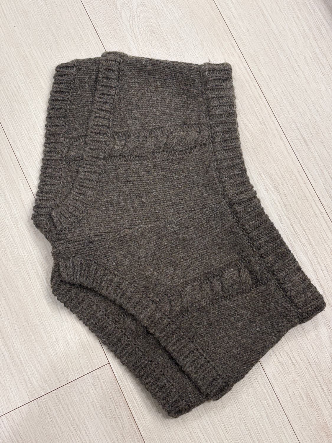 울리카상투스 니트 쇼츠 반바지 (브라운) 상품이미지3