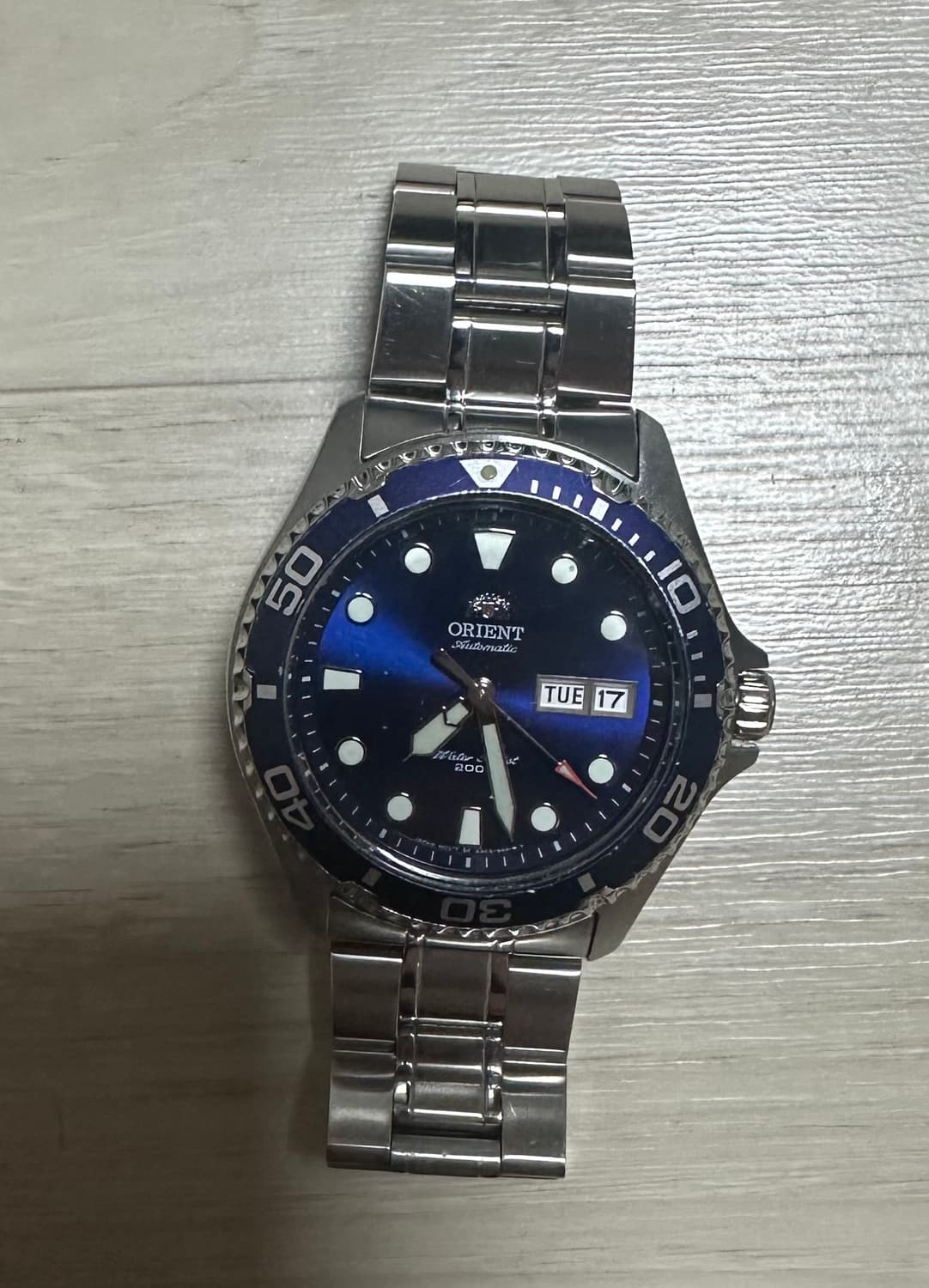 오리엔트 레이2 청판 다이버 시계 판매합니다. 상품이미지2