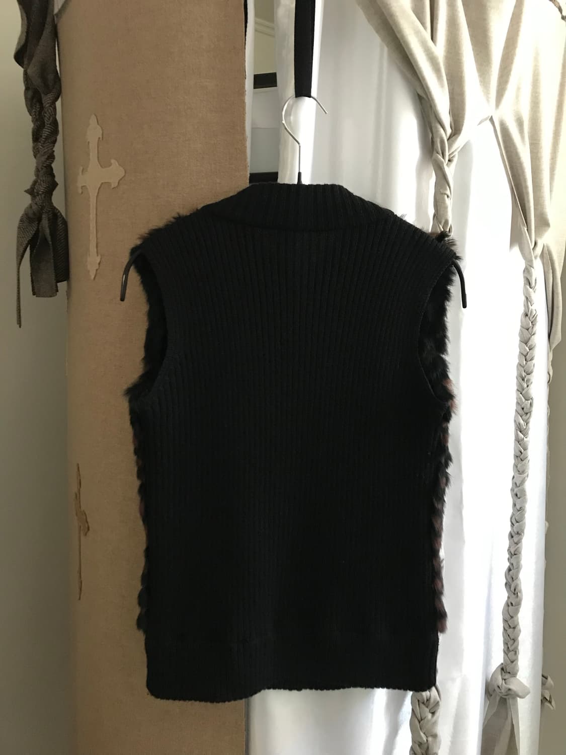 vintage fur knit vest 상품이미지7