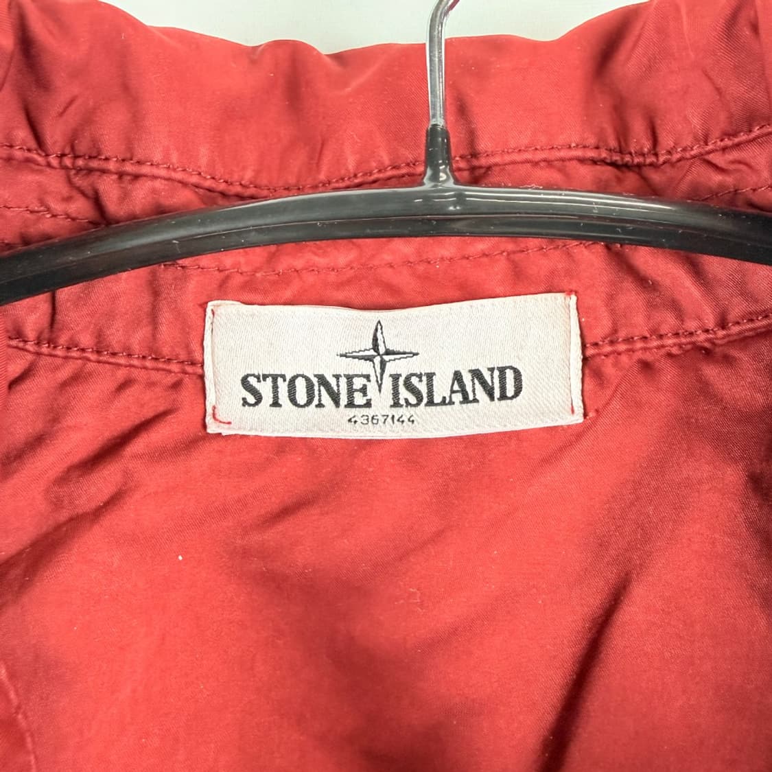 (L) 스톤아일랜드 DAVID TC 와펜 버튼업 코트 레드 상품이미지7