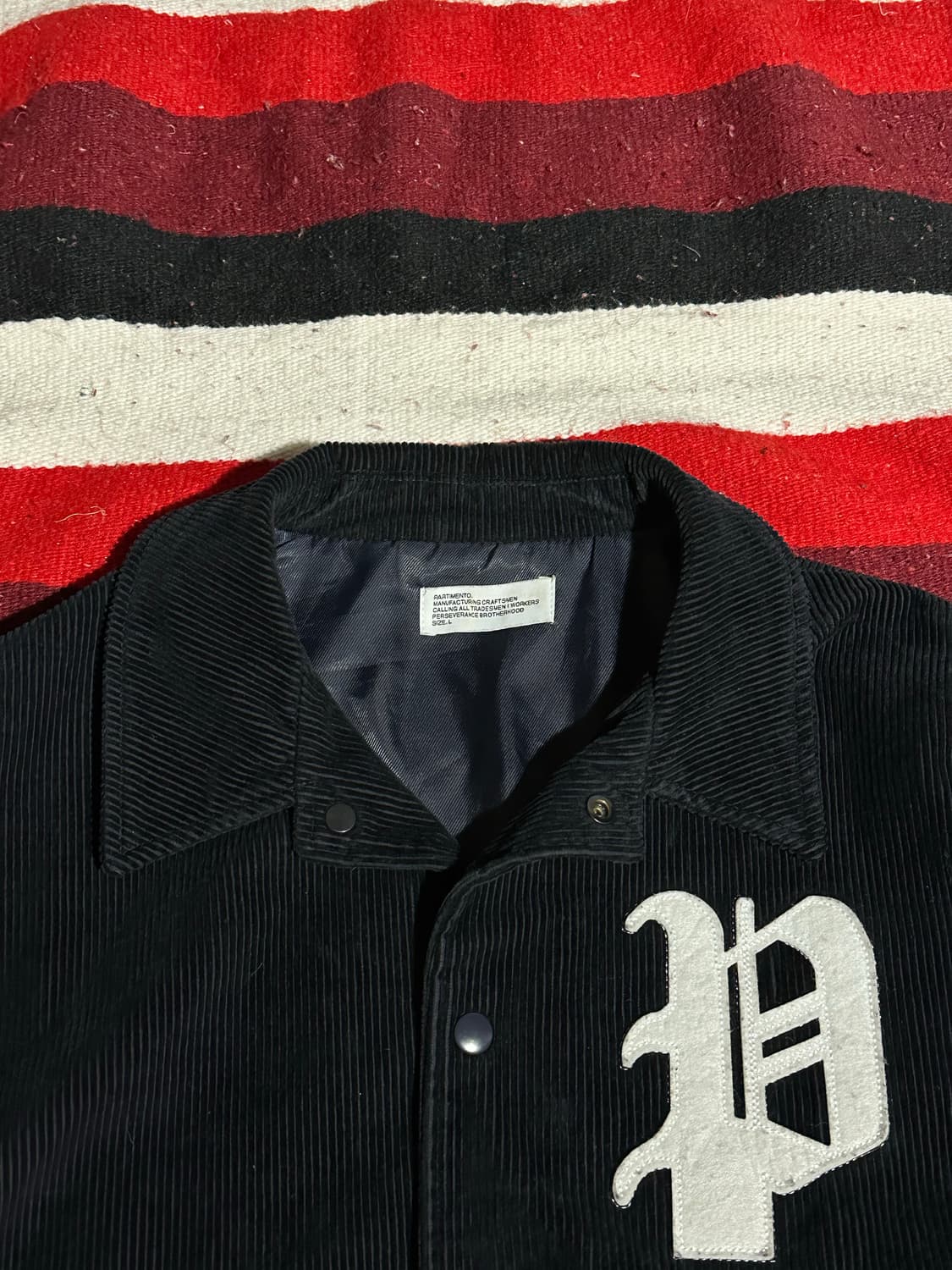 [파르티멘토] •Corduroy Varsity Jacket 상품이미지5