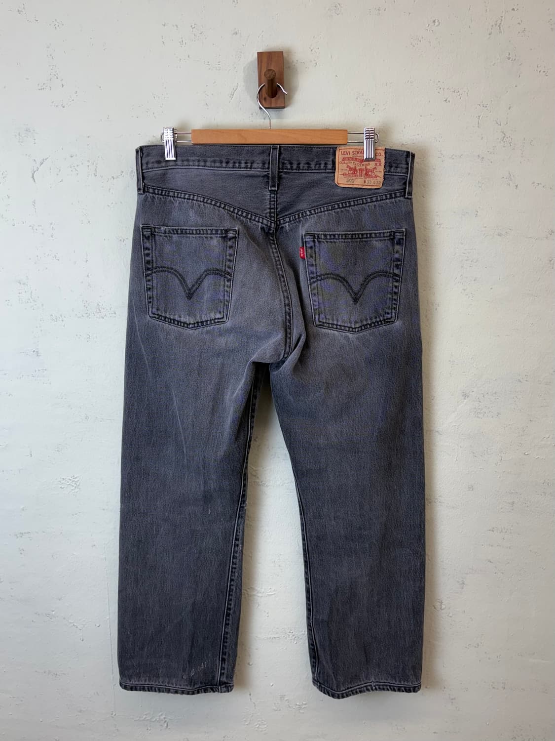 리바이스 501 빈티지 워시드 흑청 데님팬츠 상품이미지1