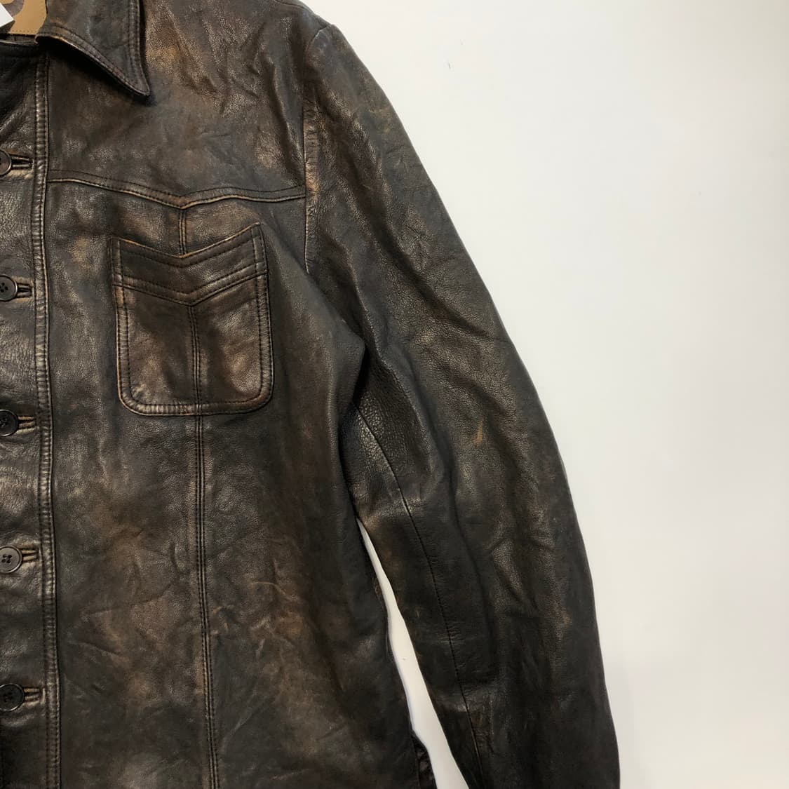 Guess 빈티지 레더자켓 상품이미지5