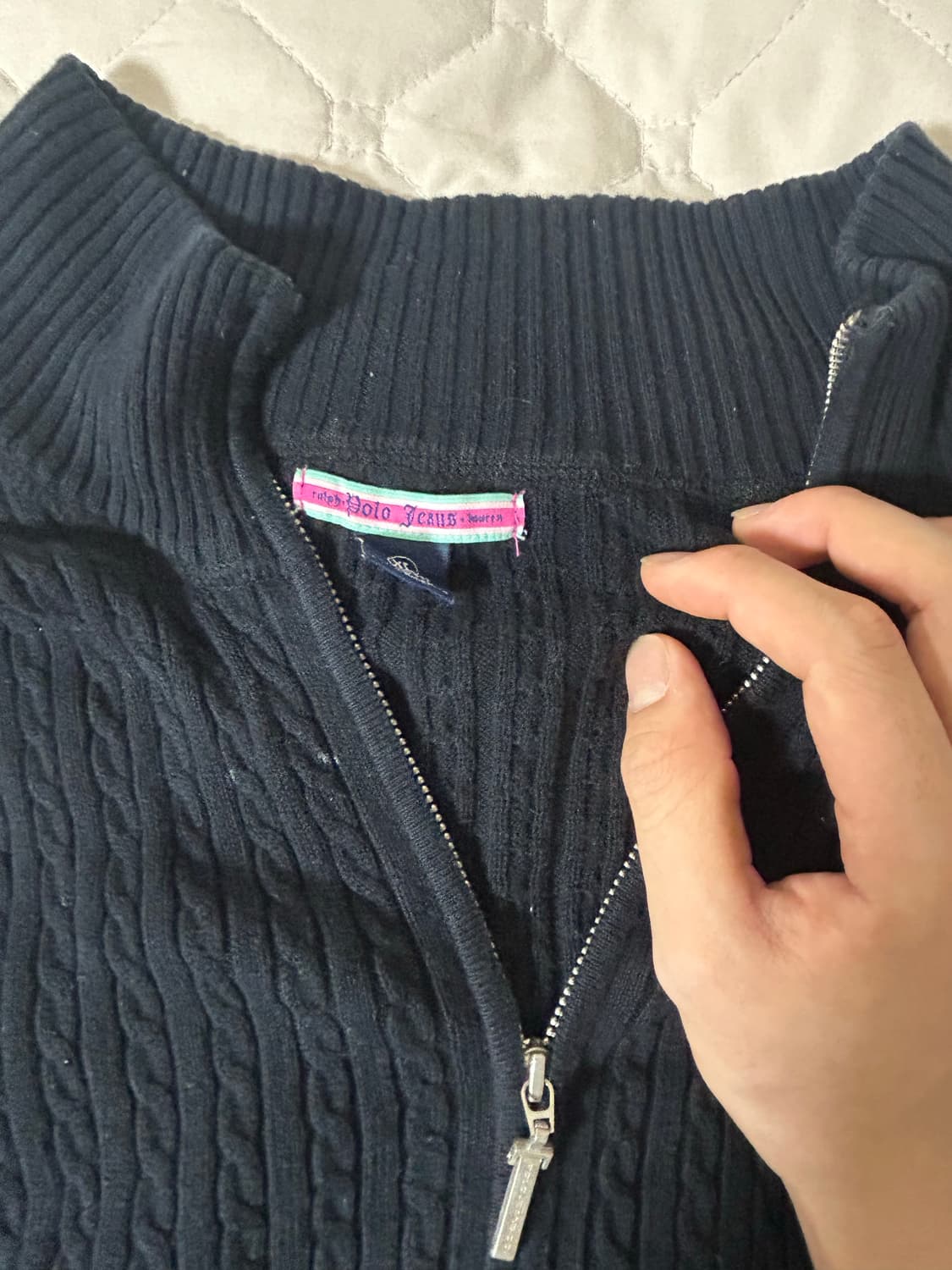 폴로 니트 집업 상품이미지2