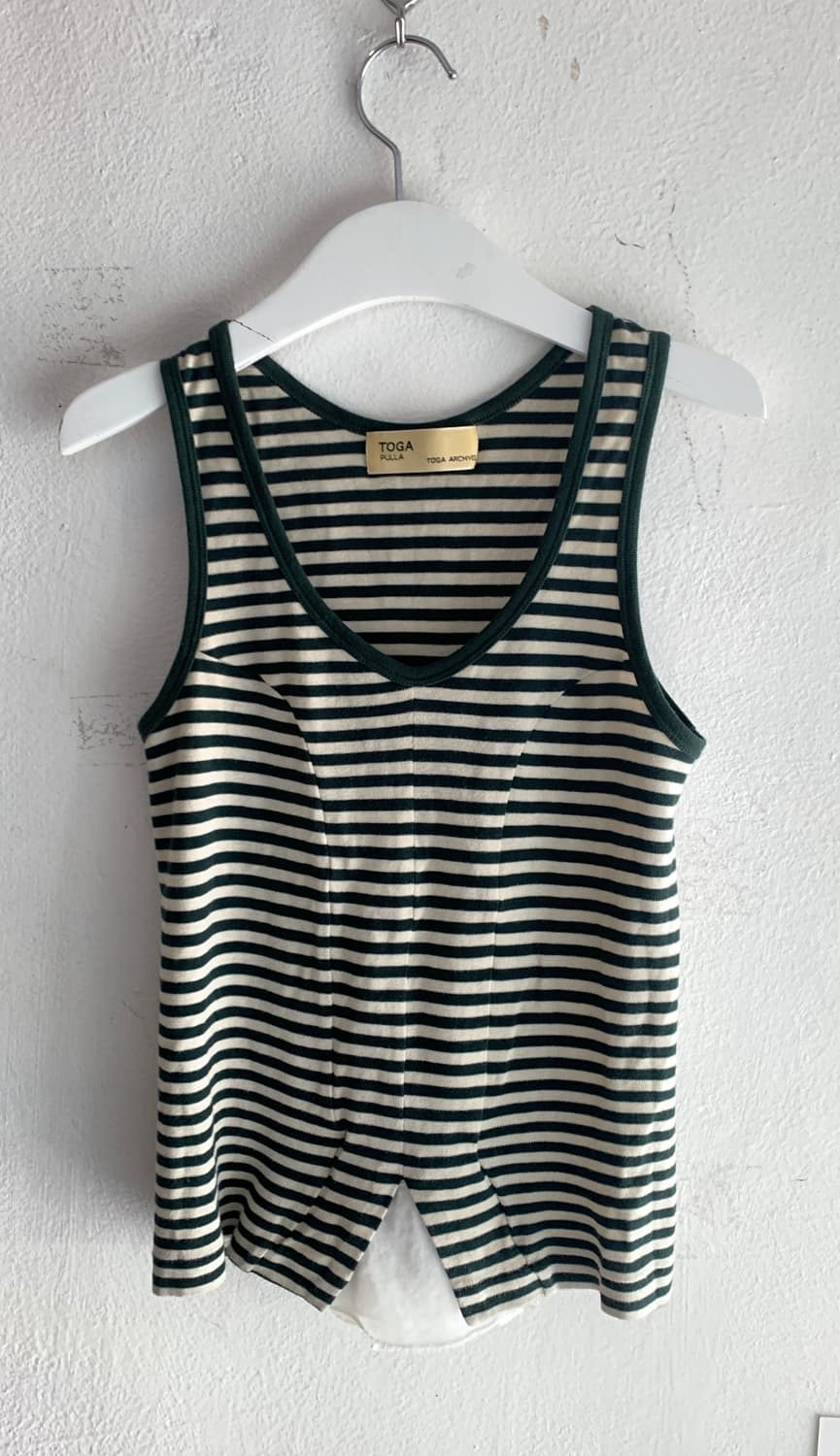 Toga pulla stripe layered sleeveless 상품이미지2