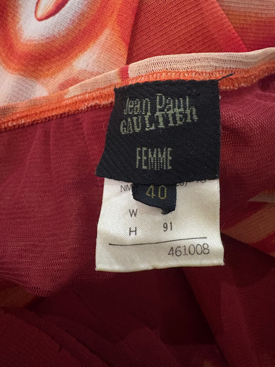 TTF✳️90-00’s 장폴고티에 아카이브 메쉬 롱스커트 상품이미지8