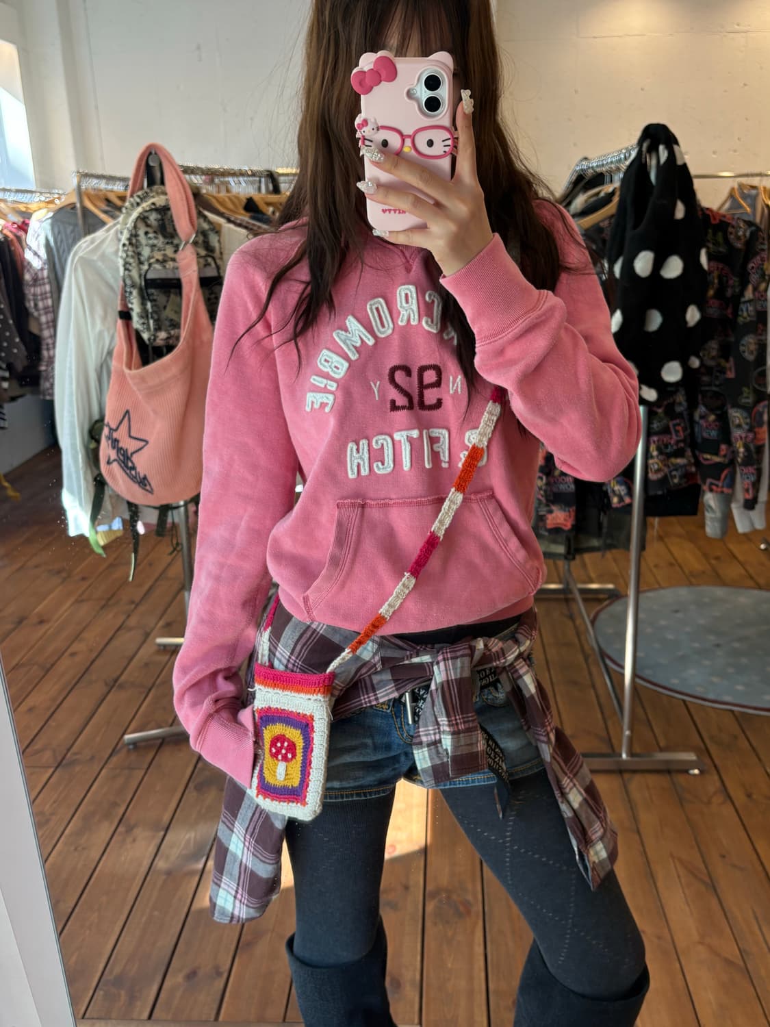 히스테릭글래머 뜨개 미니 크로스백 상품이미지3