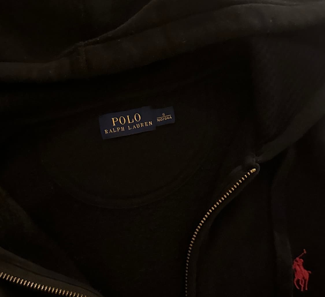 폴로 후드집업 검정 상품이미지3