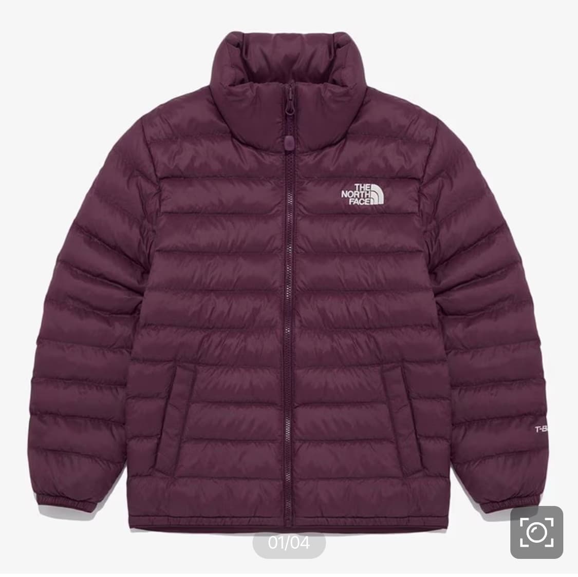 노스페이스 키즈 경량패딩 (퍼플) 상품이미지1
