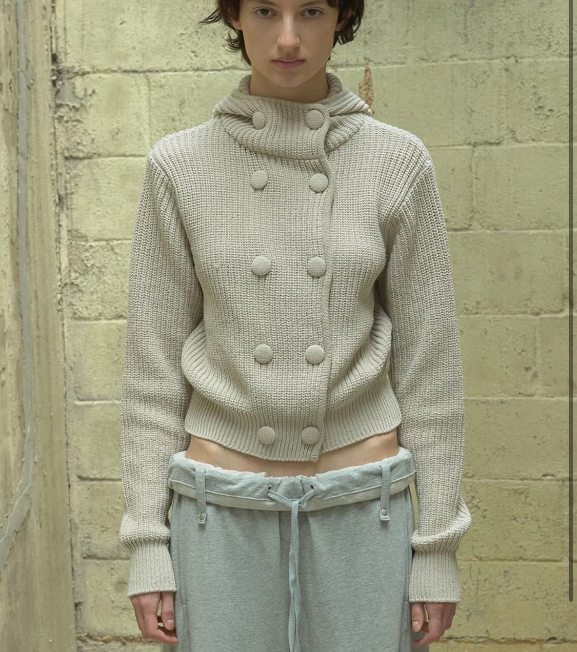 Open yy 오픈와이와이 HOODED BUTTON CARDIGAN, C 상품이미지4