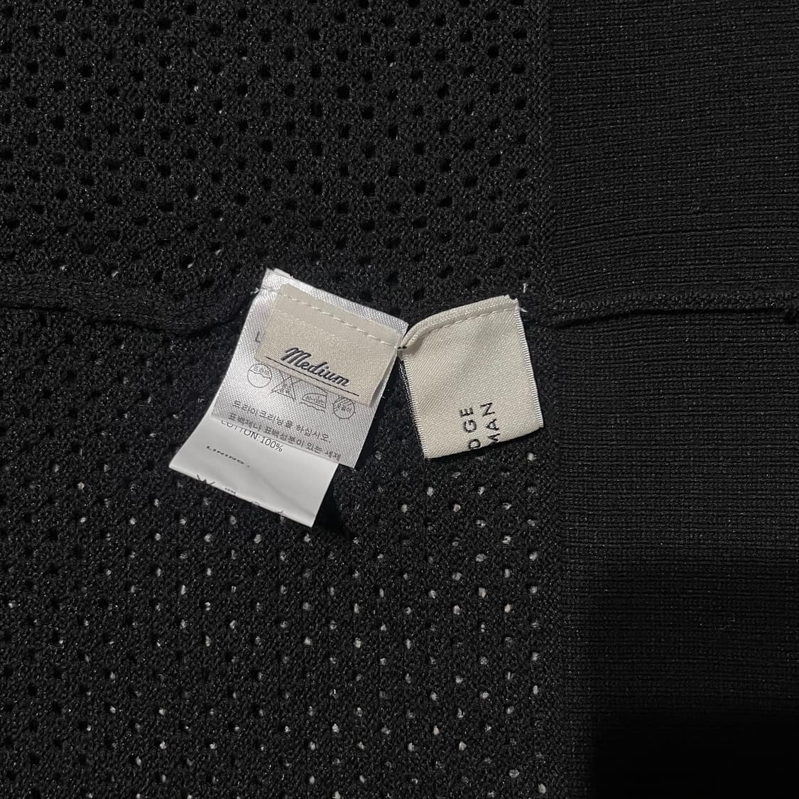 LAFUDGE STORE 라퍼지스토어 펀칭 매쉬 니트 가디건 상품이미지4