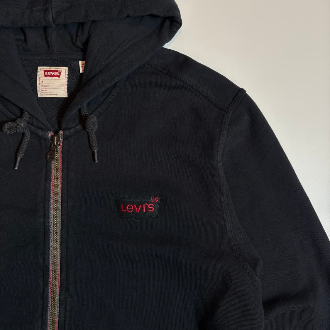 리바이스 블랙 스몰로고 후드집업 상품이미지4